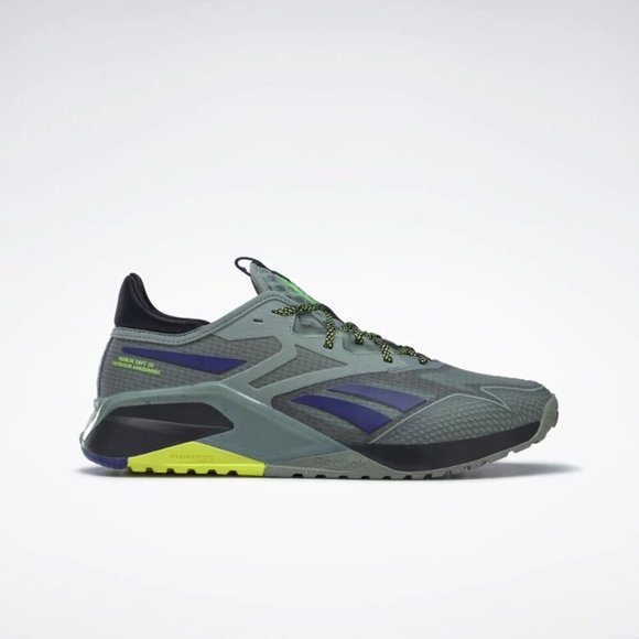 Reebok Men's Green Black Yellow Nano X2 Tr Adventure Sneakers 10.5 HP9227 - Picture 2 of 3